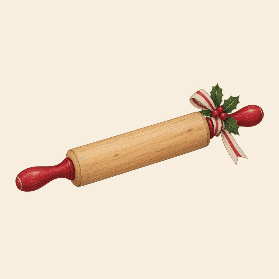 Holly rolling pin