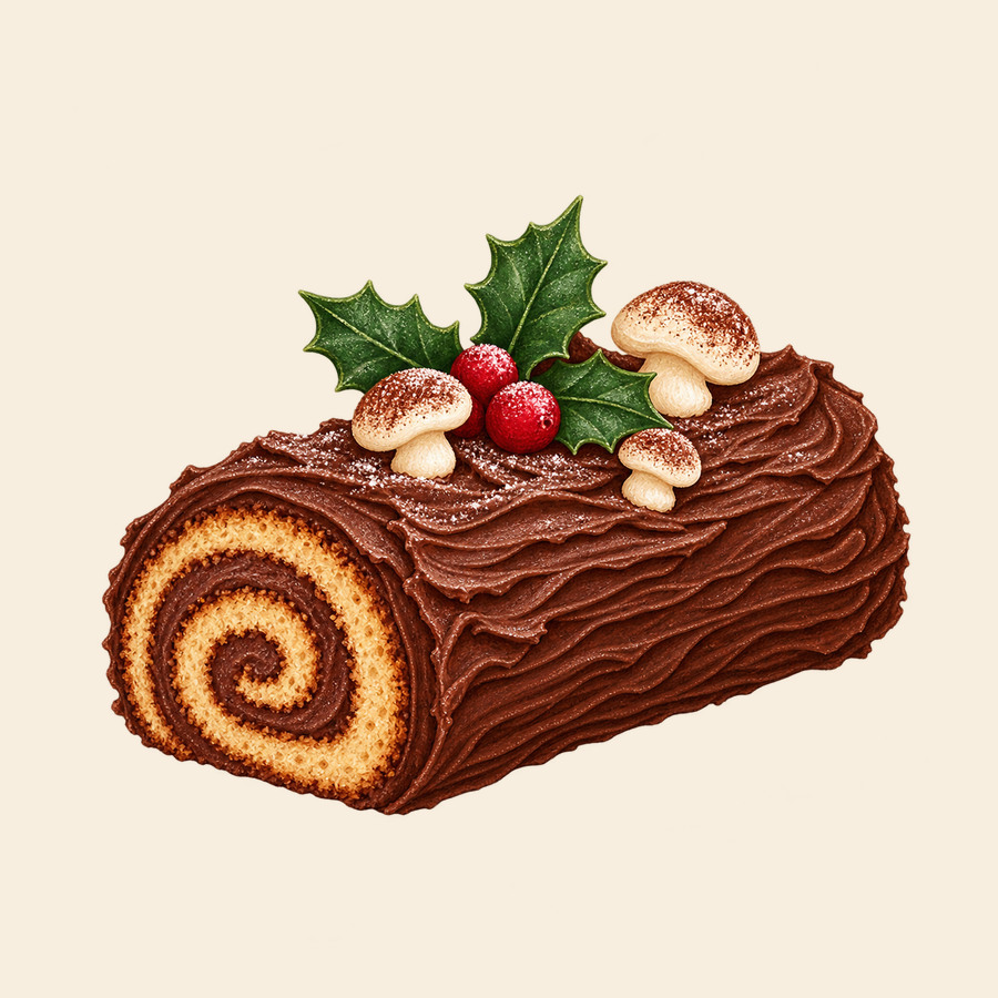 Chocolate Yule log