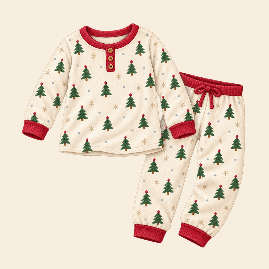 Child’s soft Christmas pajamas