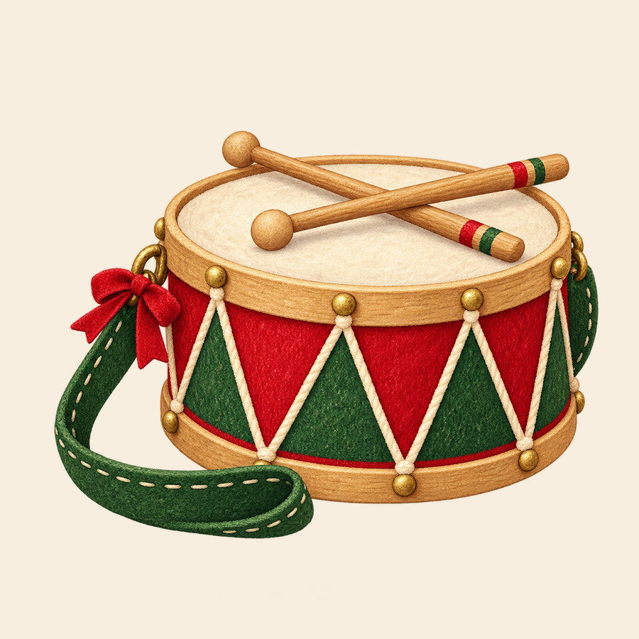 Little drummer's Christmas drum